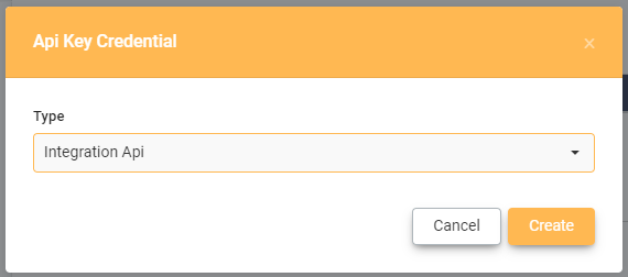 Create API Key Dialog